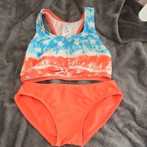 art class Tie-Dye Bikini Set - Blue and Orange